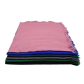 Collezione di sciarpe in maglia con frange impilate in rosa, blu, verde scuro e nero - 75x75cm / Colori Misti