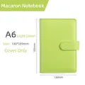 A6 Macaron notebook binder cover in light green finish with magnetic buckle closure - A6 Casing / A6-light Green (single Shell)
