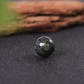 16mm dark green malachite crystal sphere with natural swirl textures and smooth finish - Rhyolite (Sparrow Stone)