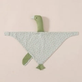 Green swan baby comforter toy with striped pattern for infant sleep soothing - Green Cherry (Goose)
