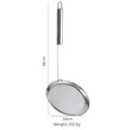 304 stainless steel fine mesh oil skimmer with 16cm diameter and 36cm long handle - Wide Rim Oil Skimmer 16 Inch