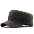 Casquette camouflage militaire avec drapeau du Brésil, visière courbée pour protection solaire - Réglable / Vert Militaire