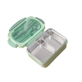 304 Stainless Steel 304 Stainless Steel 2-Compartment - Mint Green