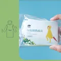 Portable disposable compressed raincoat in blue packaging for kids and small adults - Chinese Packaging / Multicolor