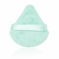 Borla de maquillaje de terciopelo verde menta en forma de gota con cinta satén - Tamaño Estándar / Verde