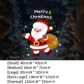 Cartoon Santa Claus static window stickers in five sizes with double-sided UV printing - Small (40x45cm)