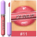 Lucidalabbra idratante e lucido DUNUF con glitter argentati nella tonalità n. 11 - 11 Rosa Brillante Scintillante