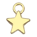 Ciondolo a forma di stella in lega dorata lucida per la creazione di gioielli fai-da-te - Mini Stella a Cinque Punte