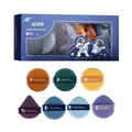 ALYAN 7-piece makeup sponge set with round and teardrop shapes in various colors - ALYAN Box 7PCS Set