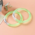 LED Leuchtarmband in Hellgrün Transparent aus Acryl für Partys und Konzerte - Grün