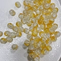 10mm cracked glass beads in transparent and gold gradient for DIY jewelry making - 10mm / Golden Orange