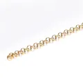 DIY jewelry making accessory: 2-meter KC gold plated Rollo chain with small metal rings - KC Gold