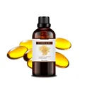 100ml organic Vitamin E oil for hair and body care in amber glass bottle with capsules - Vitamin E Oil 100ml