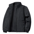 Chaqueta cortavientos negra ligera para hombre con cuello alto y forro de malla - M / Tops / Negro