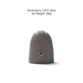 Gray velvet necklace stand with golden clover pendant jewelry display 7.8x5x10cm - EC04010 Pendant Holder A Grey