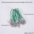 Laccetto verde intrecciato per telefono con chiusura a moschettone argento 6.5cm DIY - Cinghie Per Cellulari Verde Scuro - 1 Dozzina (100 Cinghie)