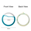 Universal Magsafe magnetic metal ring with 3M adhesive back, 55mm outer diameter - Silver 55*45*0.5 with Pull Tab 3M Adhesive