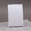 White vertical plastic jewelry display stand for necklaces and earrings in variant white - L-Shape Board / White