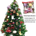 Assorted Christmas tree ornament set featuring colorful mixed styles in bulk packaging - 1 Large Bag Christmas Ornaments (Random Mixed)
