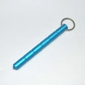 Sky blue sky blue tactical self-defense keychain with non-slip grooves and pointed tip - Round Head Light Blue