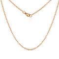 Minimalistische roségoldene Edelstahl-Gliederkette Halskette mit Karabinerverschluss - 2.0mm*55cm / Roségold