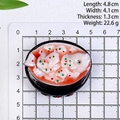 Realistic resin food magnet featuring fish fillet dish in black bowl, 4.8x4.1cm size - Szechuan Boiled Fish