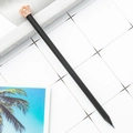 Elegant black wooden pencil featuring a luxury rose gold crown topper and graphite core - HB / Rose Gold