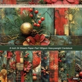 6 inch 24 sheets Christmas patterned paper pad 160gsm heavyweight cardstock R2581 - R2581 24 Sheets