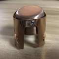Rose gold stainless steel champagne stopper with leak-proof locking clips for wine - Rose Gold (OPP Bag)