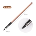 Misscheering KS-05 nail art liner brush with light pink handle and fine 0.73cm black tip - Chrysanthemum Petal Brush (KS05)