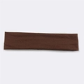 Breathable brown cotton sports hair band for running and fitness sweat absorption - Deep Caramel