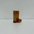 Amber cowboy boot shot glass for Western themed parties and bachelorette events - Brown Cowboy Boot Cup