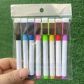 Set mit 8 farbigen Magnet-Whiteboard-Markern mit Radiergummi-Kappen in Transparenthülle - 8-Farben-Mischset (Magnetisch)