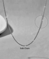 Sleek silver stainless steel curb chain necklace with high-polish finish links - Curb Chain / Silver