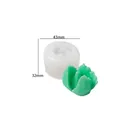 Macro-opname van siliconen mal voor vetplanten met afmetingen 43x42x32mm voor DIY-hars - Vetplant Stijl 20