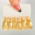 Three-piece set of large golden hoop earrings with smooth, brushed, and hammered textures - 09kc Gold H-207