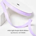 Lavender matte ribbon roll with satin texture for gift wrapping and hair accessories - 0.9CM Wide * 25 Yards / Lavender