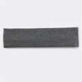 Dark grey cotton sport sweatband with elastic knit fabric for outdoor running and fitness - Dark Heather Gray