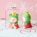 Miniatur-Schweinefiguren aus Harz im Froschkostüm für die Landschaftsgestaltung - Frosch Kostüm Schwein