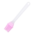 Pennello da cucina in silicone rosa con manico in plastica per barbecue - Pennello in silicone 6g (Rosa)