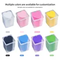 Set of heart-shaped eyelash glue cleaning pads in 8 colors with individual clear storage cases - Custom Color Style / Box Packaging