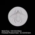 Weiße Silikon-Insektenform mit detailreicher Bienen-Relief für Schokolade und Ton DIY - 1# Biene / Grau