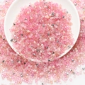 Pink and silver square glass beads set for DIY jewelry making and handmade accessories - Pink Series