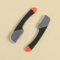 Mini rasoir à sourcils avec manche noir et détail cœur rouge pour beauté féminine - Pièce Unique en Vrac / Noir