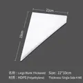 Thickened HDPE large disposable piping bag measuring 22x33cm for cream cake decorating - Bag / Thickened Large / Clear