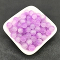 Close-up of 8mm purple gradient glass beads for DIY jewelry making in a white bowl - 8mm / A12# Purple Gradient (8MM)