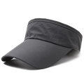 Visera para el sol gris oscuro transpirable con agujeros láser para deporte y ocio - Ajustable / gris oscuro