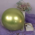 Metallic olive green latex balloon with chrome finish for wedding party decorations - Metallic Fruit Green - Extra Large