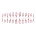 Cat-eye kunstnagels in nude roze met gouden 3D-textuur en glinsterende accenten - Nude Roze Goud Textuur (Strip)