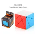 Cubo di Skewb colorato giocattolo puzzle con facce lisce e scatola di imballaggio originale - Cubo di Trasformazione Rex (B168-10)
